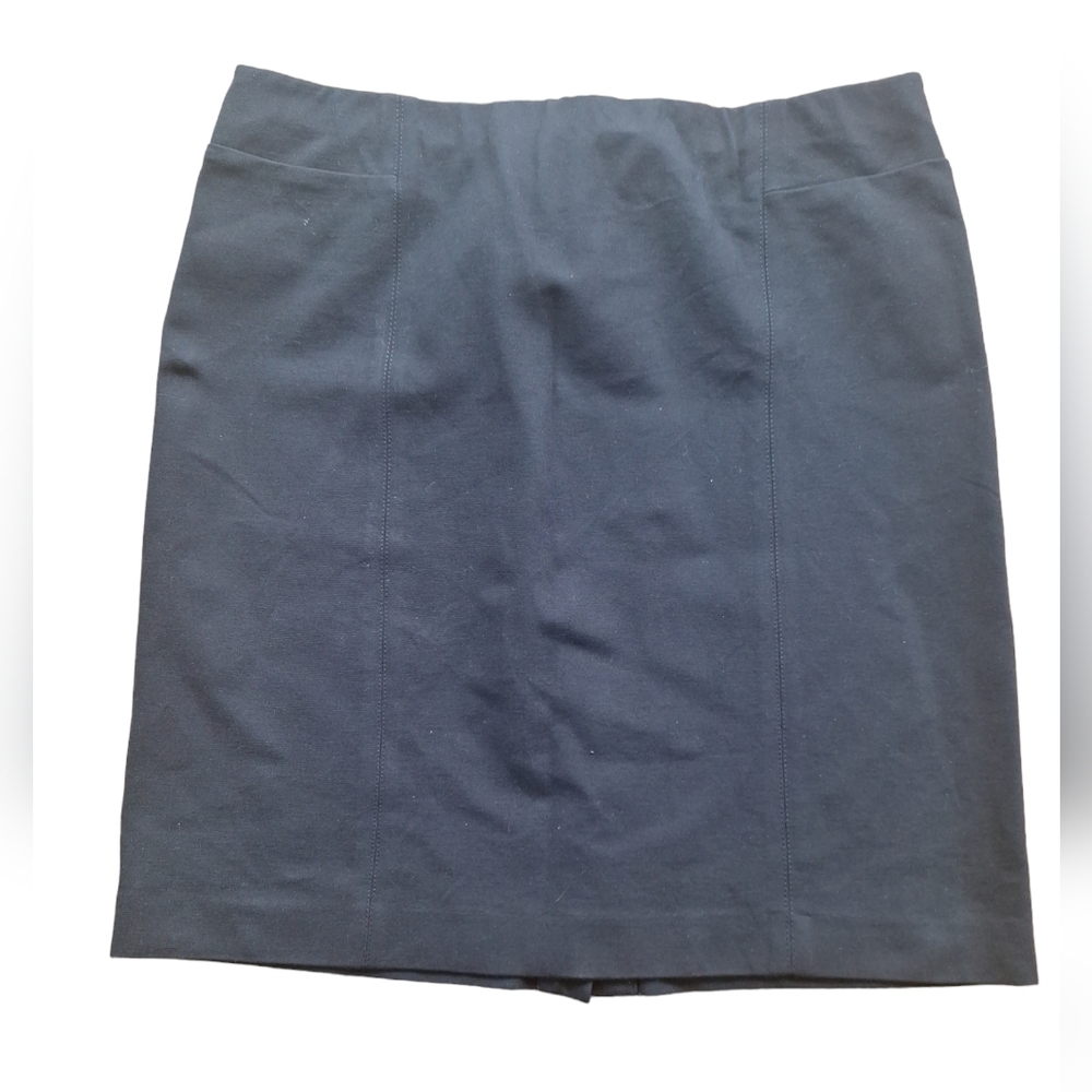 J. Jill Ponte Black Pencil Mini Skirt M